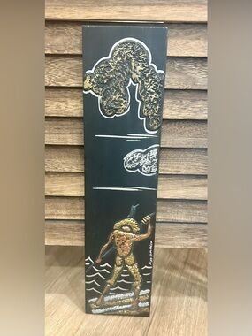 Lino Demarco Signed Decorative Raised Relief Slate 16x4” Copper Bronze